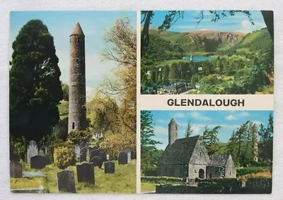 Vintage John Hinde Original Postcard Glendalough Ireland Multiview • $1.50