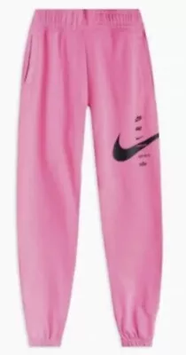 Nike Sportswear Swoosh Women's Fleece Pants Plus Size 1X Neon Pink CZ6754-607 • $84.92