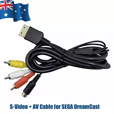 AV And S-Video Combo Cable Cord 3RCA For SEGA DreamCast Console DC • $8.95