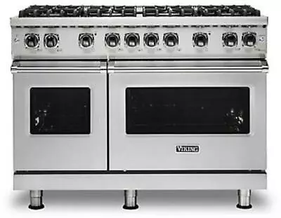 Viking '21 48  Stainless 8 VSH Burners 6 Cu.Ft. Natural Gas Range VGR5488BSS • $7799