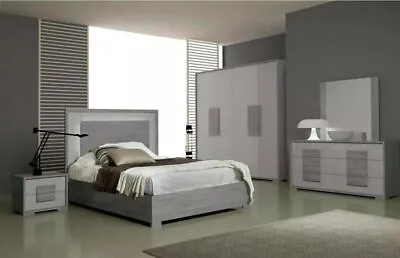 £1999 • Buy Tuttomobili Lia Italian Bedroom Set With A 4 Door Wardrobe