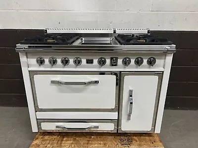 New Viking Tuscany TVDR4804GAW - 48  Dual Fuel Range Antique White 4B + Griddle • $15500