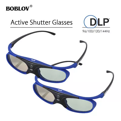 £28.55 • Buy 2pcs JX-30 3D Active Shutter Glasses DLP-Link Eyeswears For Optoma BenQ Acer BK