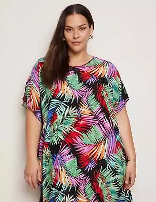 AUTOGRAPH - Plus Size - Womens Dress -  Cold Shoulder Midi Kaftan Dress • $22.98