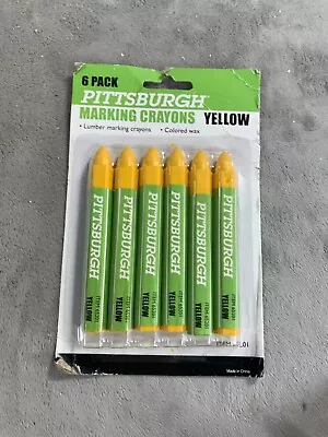 Lumber Marking Crayons 6-Pack Of Yellow  • $12.98