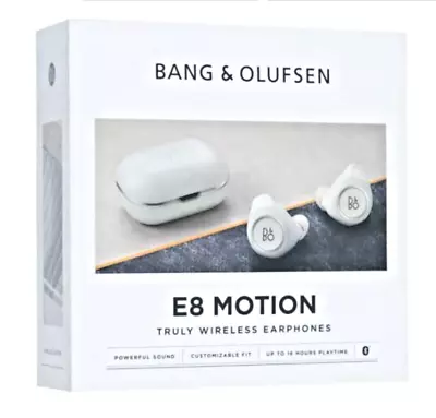 Bang & Olufsen E8 Motion Truly Wireless Earphones Earbuds White • $107