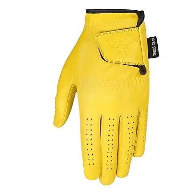 Golf Gloves Men's Original Leather Cabretta Golf Gloves All Weather Soft Feel TG • $10.49