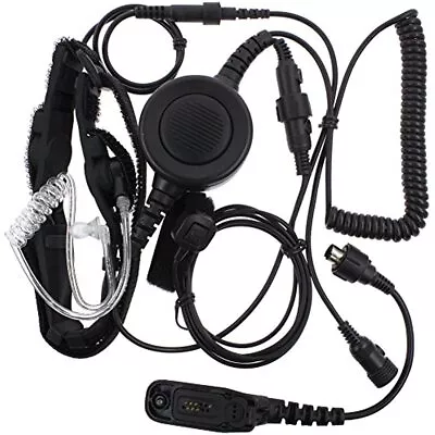 Military Police FBI Forehead/Throat Mic Microphone For Motorola Xpr6500 Xpr6550 • $71.44
