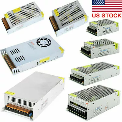 $8.45 • Buy AC 110V TO DC 12V 5A -50A 60W-600W Amp Switch Power Supply Adapter LED Strip USA