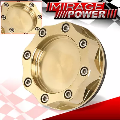 24K Gold Billet Anodized Octogon Aluminum Engine Oil Fill Cap Cover For Toyota • $11.99