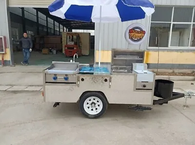 Stainless Steel Gas Griddle Deep Fryer Steamer Hotdog Food Concession Trailer • $6999