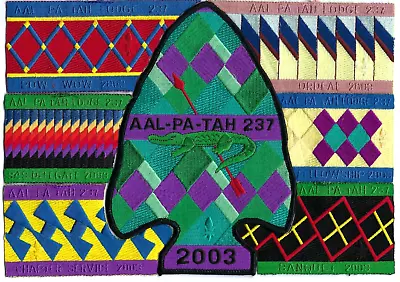 Lodge 237 Aal-Pa-Tah NOAC 7 Piece OA Year Set 2003 Seminole Designs • $75.99