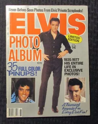 1978 ELVIS PHOTO ALBUM Magazine FN+ 6.5 Elvis Presley / 35 Pin-Ups • $20.25