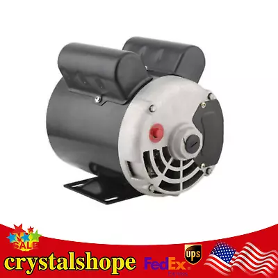 Air Compressor Electric Motor 2 HP 56 Frame Single Phase 115/230V Volt 3450 RPM • $122.55