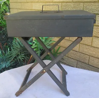 $6.50 • Buy Vintage Charcoal Bbq, On Folding Stand.  45cm High.  Good Order