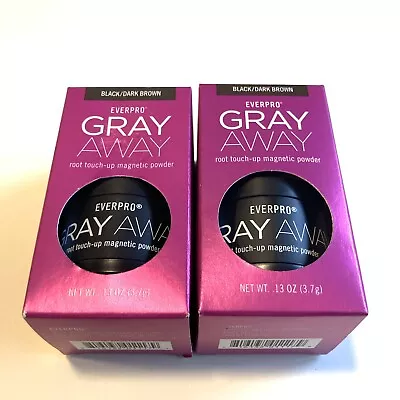 2 Pack - Everpro Gray Away: Root Touch-Up Magnetic Powder Black/Dark Brown • $59.99