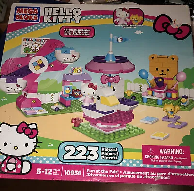 Mega Bloks 10956 Hello Kitty “Fun At The Fair” Amusement Park COMPLETE *Box Wear • $30.99