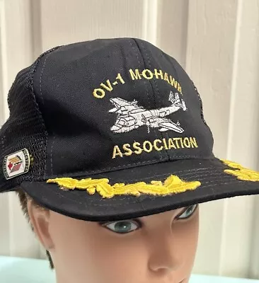 Vintage OV-1 Mohawk Association Snapback Mesh Hat Made In USA • $24