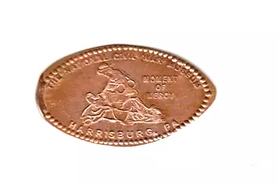 Elongated Penny  THE NATIONAL CIVIL WAR MUSEUM - HARRISBURG PA  COPPER • $2.75