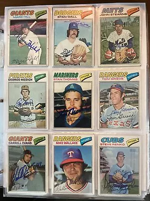 1977 Topps Baseball Signed Autographed • $2