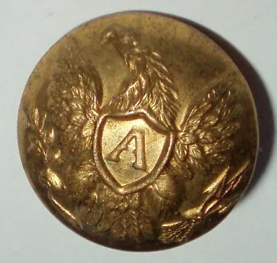 Civil War Artillery Large Antique Military Eagle Coat Button • $25