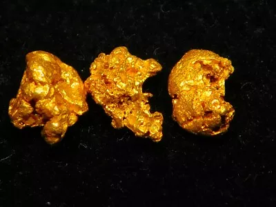 3 X  West Australian Gold Nuggets ( 1.02 Grams ). • $120