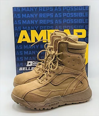 Belleville 8  AMRAP BV505 Coyote Brown Leather Military Combat Boots Size 10.5 R • $79.99