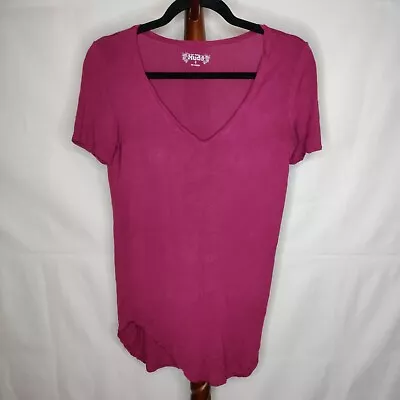 Mudd Women's Size S T-shirt Purple Color V-neck Short Sleeves • $16.85
