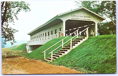 Postcard Illinois IL Lake Of The Woods Covered Bridge Mahomet I7 • $3.88