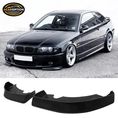 Fits 99-04 BMW E46 3-Series Front Bumper Lip Spoiler Splitter PU • $64.99