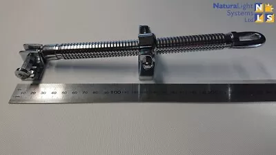 300mm CHROME Telescopic Window Screw Jack Skylight Rooflight Wormgear Mechanism • £23