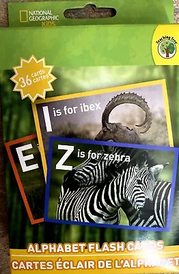 ALPHABET FLASH CARDS National Geographic Kids All Ages 3+ Boy Girl Gift NEW! • $7.99