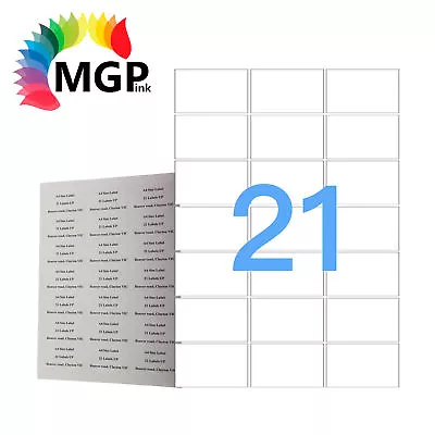 200x A4 Self Adhesive Paper Labels 21 Up Office Mailing Sticker Laser Inkjet • $29.80