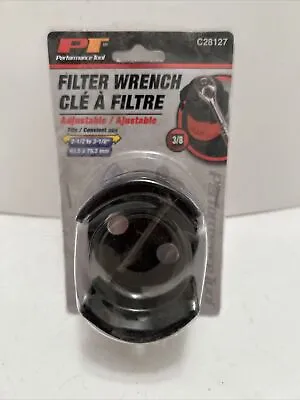 Performance Tool C28127  Oil Filter Wrench Adjustable  2-1/2”-3-1/8” - 3/8” Dr. • $14.45