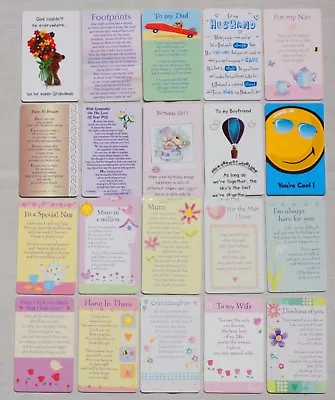 £2.49 • Buy Card Keepsake Plastic Wallet Purse Family Friends Occasions Message Sentiment