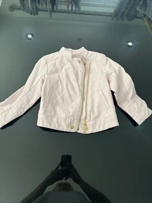 £0.99 • Buy Baby Girls Pink Leather Jacket Age 1.5 To 2 Years H&M