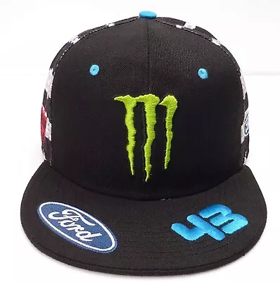 DC SHOES Hoonigan Monster Energy Flat Visor HRD Black Snapback Cap Ken Block • $109