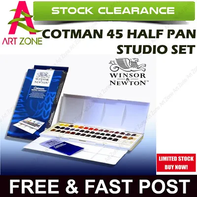 £37.65 • Buy Winsor & Newton Cotman 45 Half Pan Studio Watercolour Set