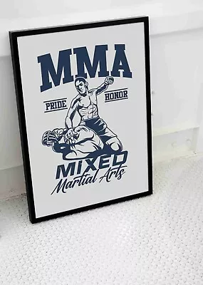 Mma Fighter Poster Martial Arts Print Sports Art A3 A4 Size • £8.95