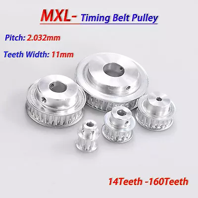 MXL 14-160Teeth Timing Belt Pulley Pitch 2.032mm With Step For 10mm Width Belt • $2.59