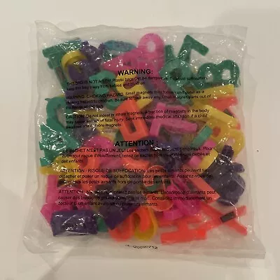 Magnetic Alphabet Letters/Numbers- Factory Sealed Bag- Bright Colors • $5.50