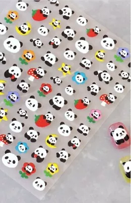 Panda Cute Kawaii Anime Nail Art Stickers Brand New • £3