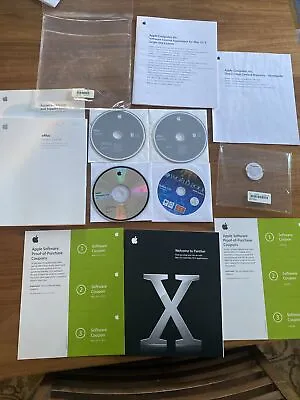 APPLE MACOS X VERSION 10.3 PANTHER (2003) FOR EMAC With All Docs SEE PICS • $8