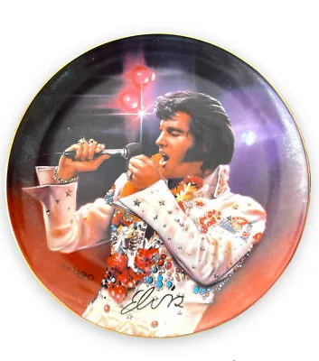 Elvis Plate Vintage Remembering Elvis The King Collector By Nate Giorgio Signed • $12.60