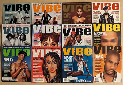 Vibe Magazine Lot Of 12 Issues Jan Feb Mar Apr June Aug Sep 2001 & Jan Feb 2002 • $180