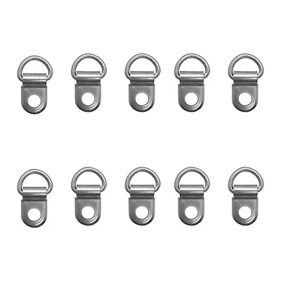 10 X D-Rings For Picture Hanging - Silver Colour - Frame Hanging - Canvas Hanger • £2.99