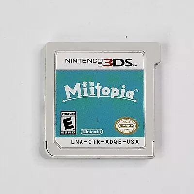 Miitopia Nintendo 3DS 2017 Game Cartridge Only Tested Working Authentic OEM Euc • $24.77