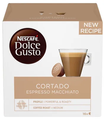 NESCAFE CORTADO Espresso Macchiato Dolce Gusto Instant Coffee Capsules Pods • $12.59