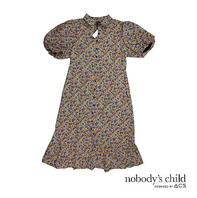 £14.99 • Buy Nobody's Child Ditsy Floral Sam Midi Dress Size UK 16