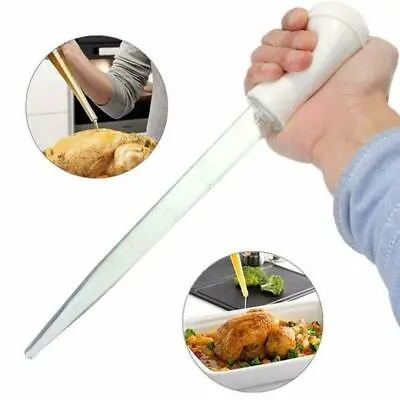 1*Turkey Baster Chef Cooking Gravy BBQ Flavour Food Pipe Clear Pump Tube Chef UK • £3.84